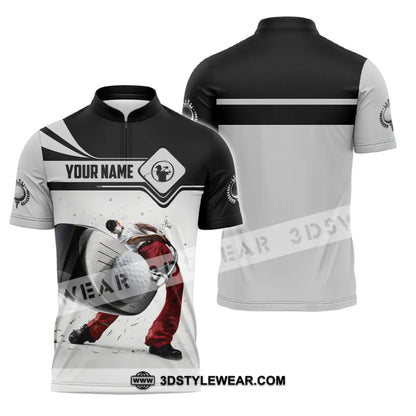 Unisex Shirt - Custom Golf Shirt - Zipper Polo Shirt / S - T-shirt
