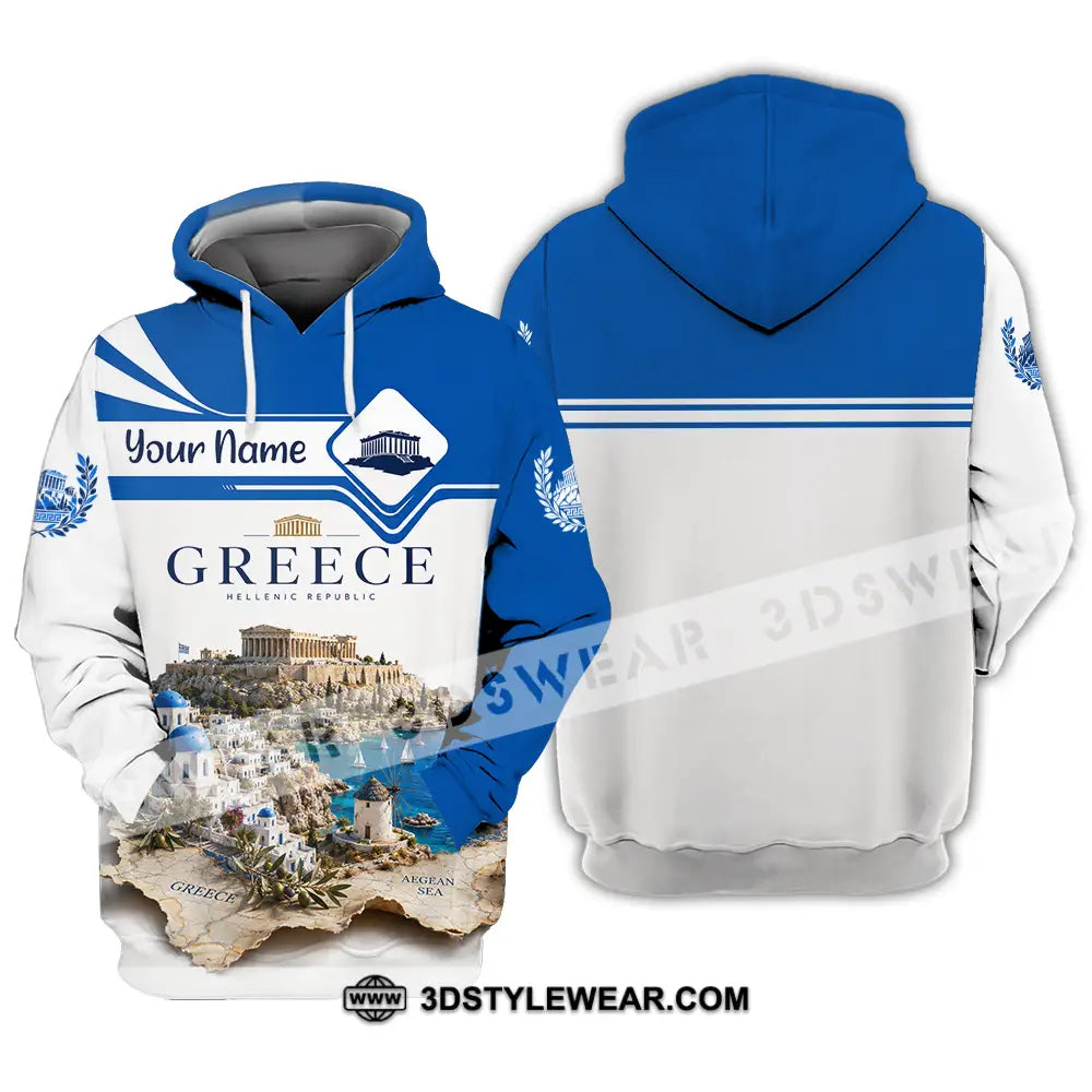 Unisex Shirt - Custom Greece Shirt - Hoodie / S - T-shirt