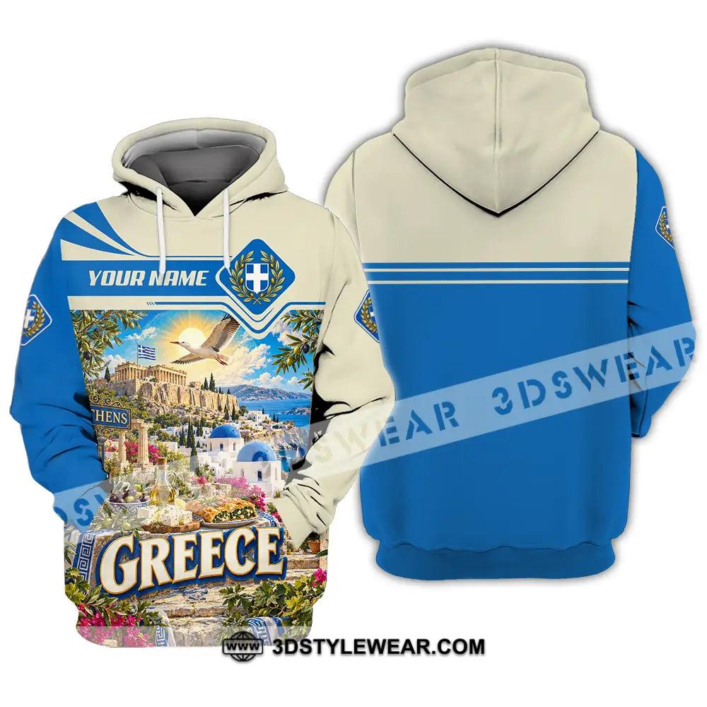 Unisex Shirt - Custom Greece Shirt - Hoodie / S - T-shirt