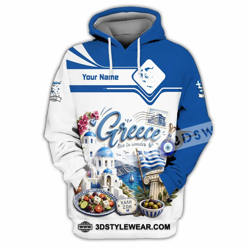 Unisex Shirt - Custom Greece Shirt - Hoodie / S - T-shirt