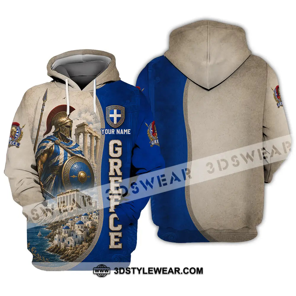 Unisex Shirt - Custom Greece Shirt - Hoodie / S - T-shirt