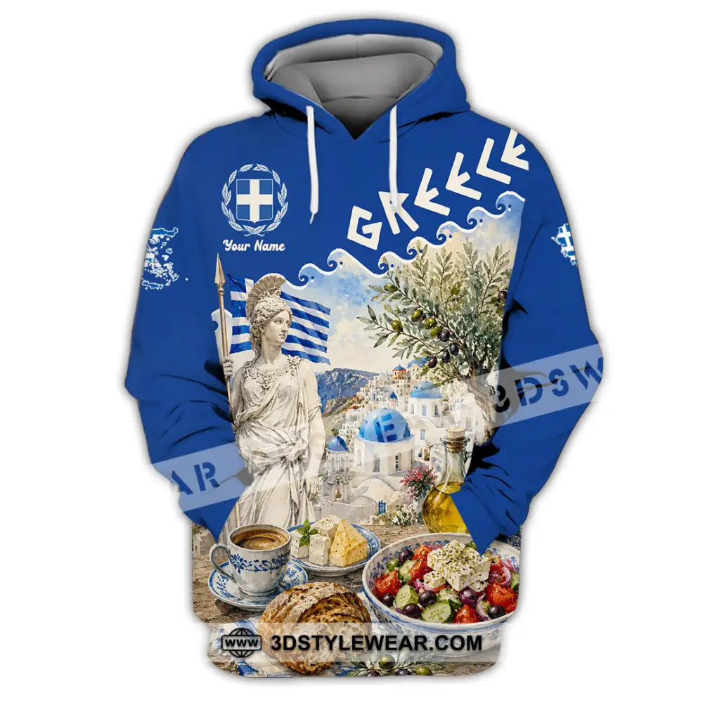 Unisex Shirt - Custom Greece Shirt - Hoodie / S - T-shirt