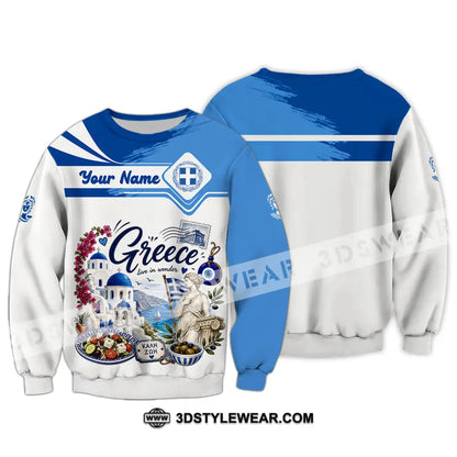 Unisex Shirt - Custom Greece Shirt - Long Sleeve / S - T-shirt