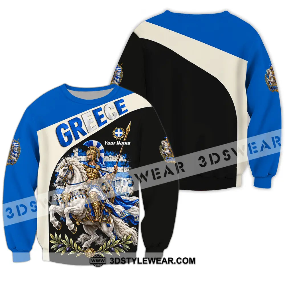 Unisex Shirt - Custom Greece Shirt - Long Sleeve / S - T-shirt