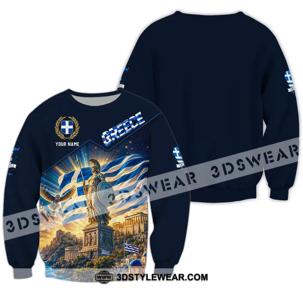 Unisex Shirt - Custom Greece Shirt - Long Sleeve / S - T-shirt