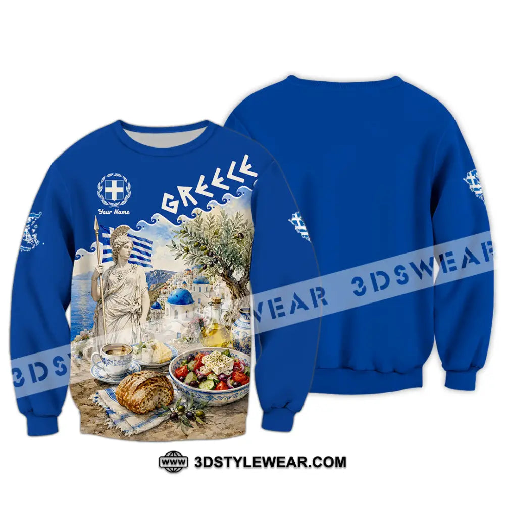 Unisex Shirt - Custom Greece Shirt - Long Sleeve / S - T-shirt