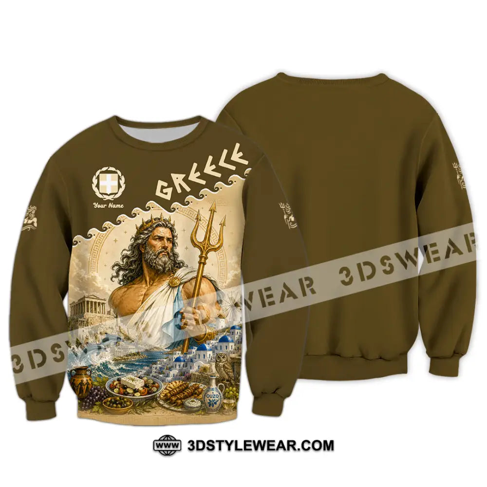 Unisex Shirt - Custom Greece Shirt - Long Sleeve / S - T-shirt
