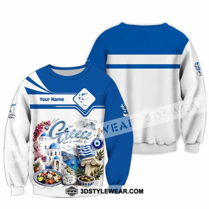 Unisex Shirt - Custom Greece Shirt - Long Sleeve / S - T-shirt