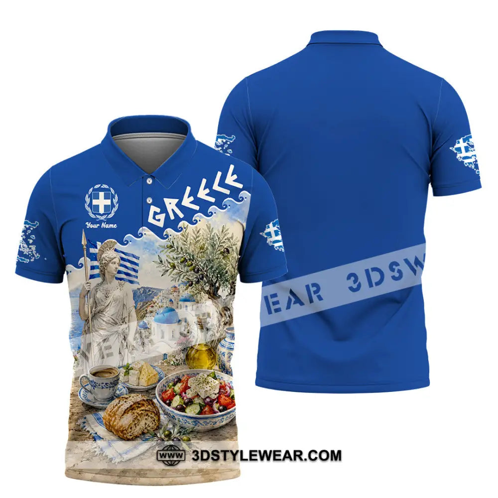 Unisex Shirt - Custom Greece Shirt - Polo Shirt / S - T-shirt