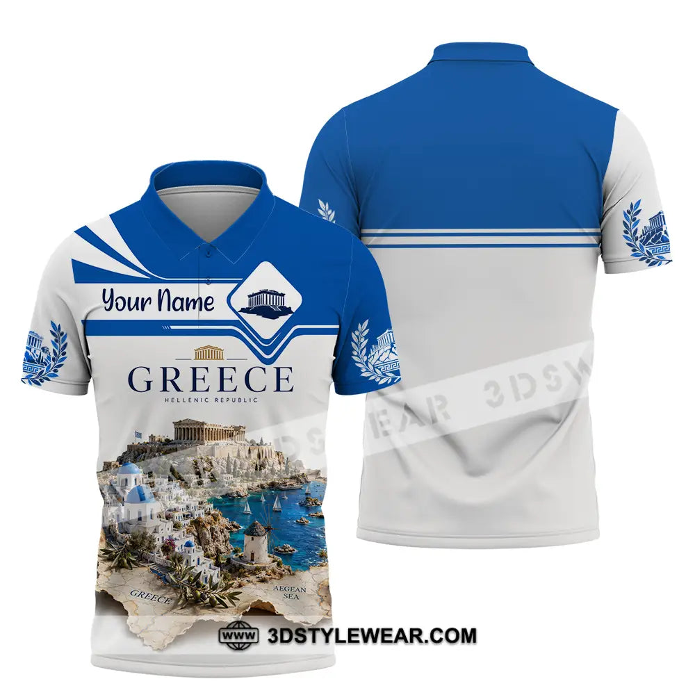 Unisex Shirt - Custom Greece Shirt - Polo Shirt / S - T-shirt