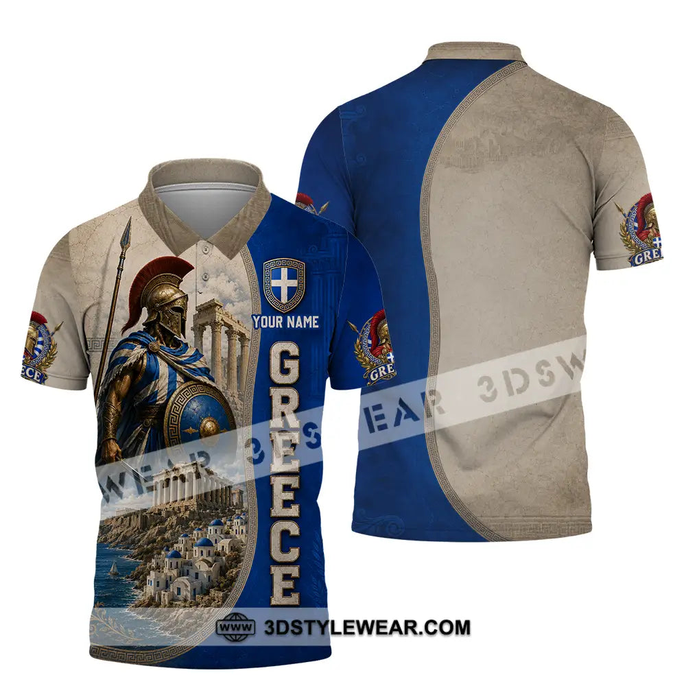 Unisex Shirt - Custom Greece Shirt - Polo Shirt / S - T-shirt