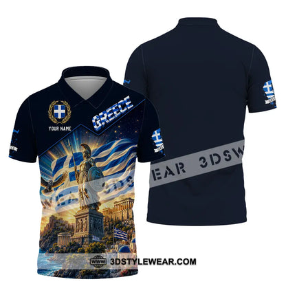 Unisex Shirt - Custom Greece Shirt - Polo Shirt / S - T-shirt