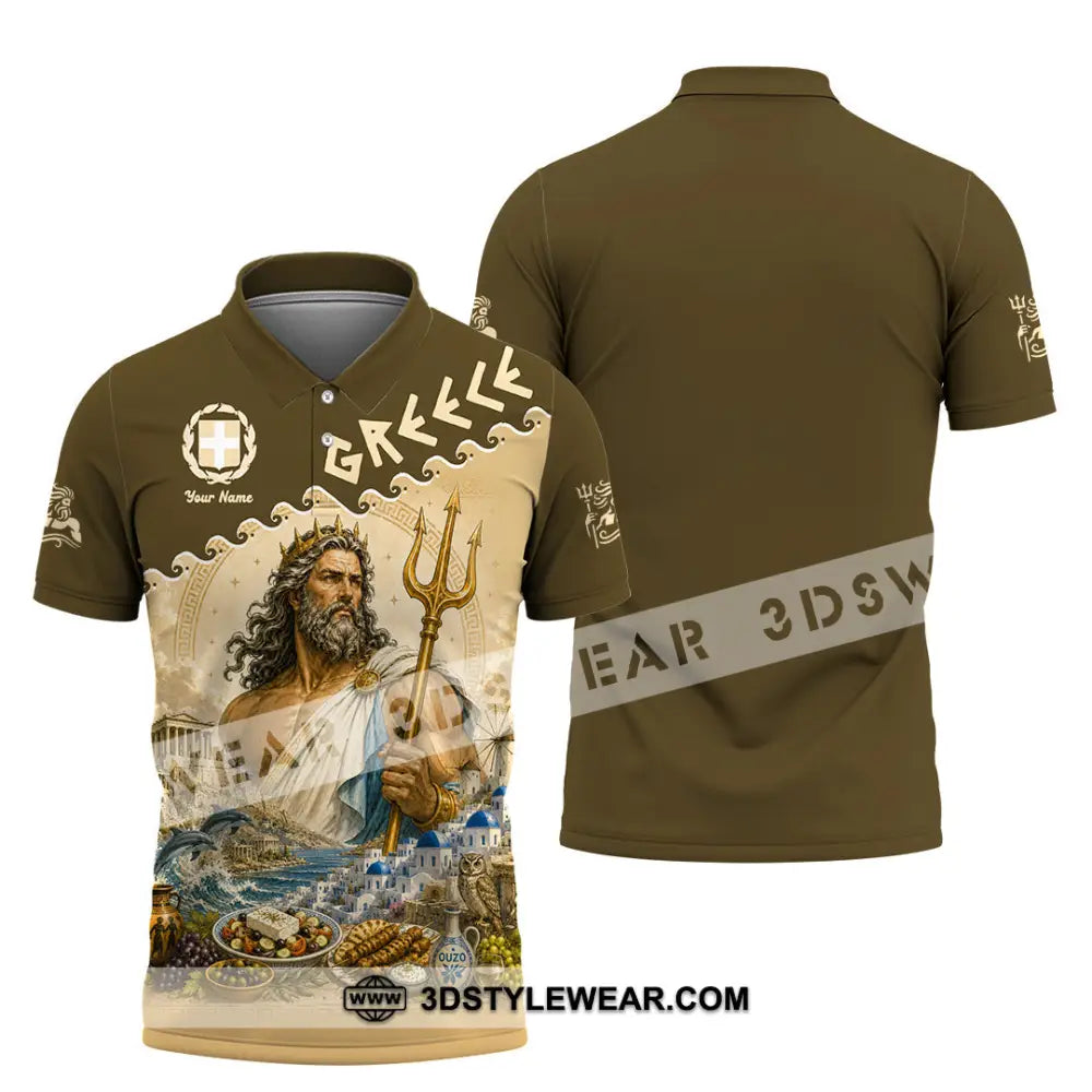 Unisex Shirt - Custom Greece Shirt - Polo Shirt / S - T-shirt