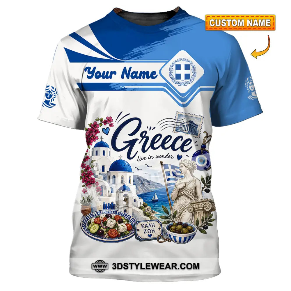 Unisex Shirt - Custom Greece Shirt - T-shirt