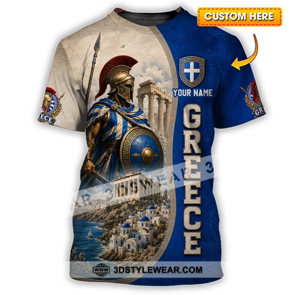 Unisex Shirt - Custom Greece Shirt - T-shirt