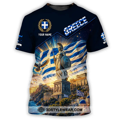 Unisex Shirt - Custom Greece Shirt - T-Shirt / S - T-shirt