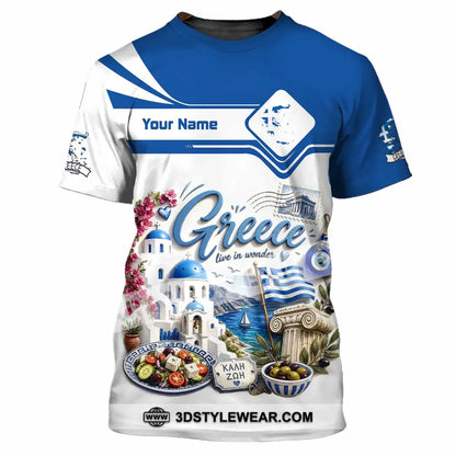 Unisex Shirt - Custom Greece Shirt - T-Shirt / S - T-shirt