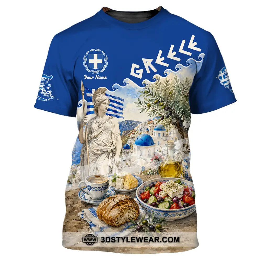 Unisex Shirt - Custom Greece Shirt - T-Shirt / S - T-shirt