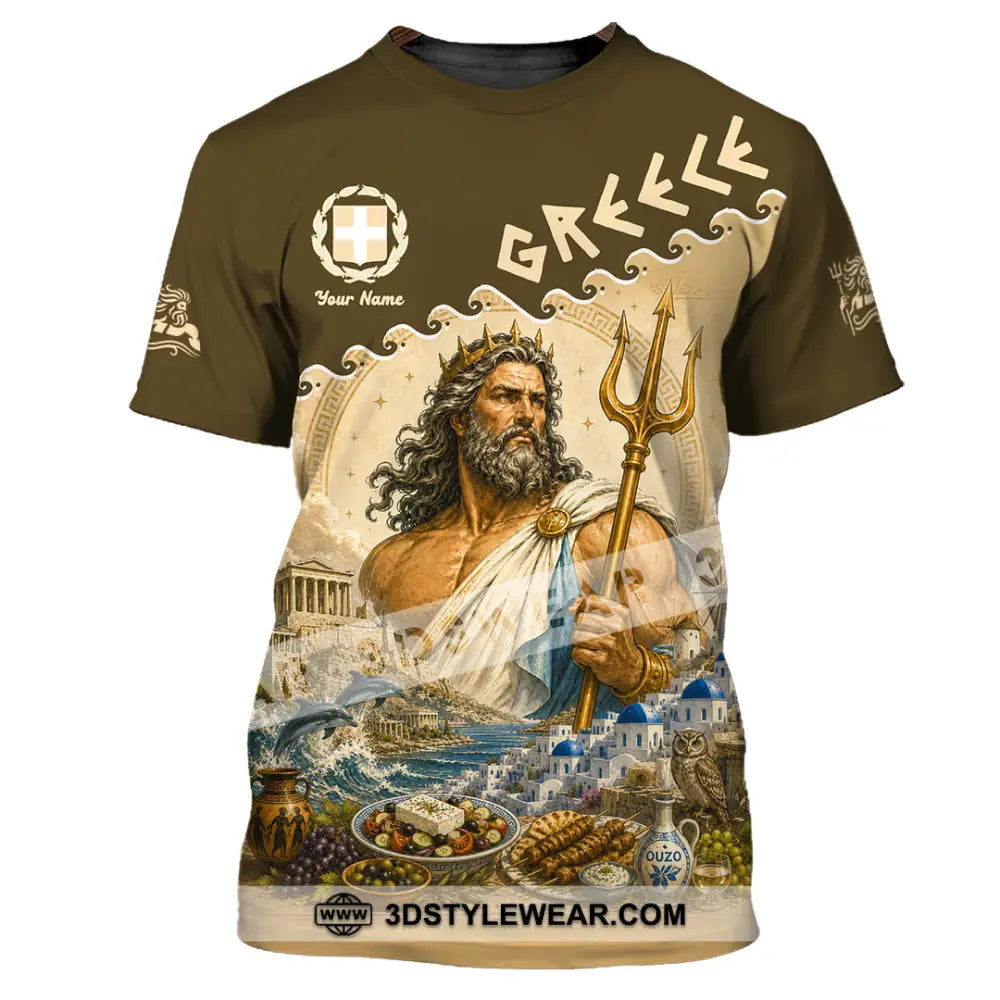 Unisex Shirt - Custom Greece Shirt - T-Shirt / S - T-shirt