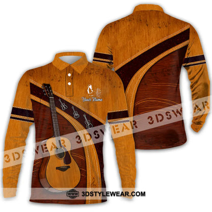 Unisex Shirt - Custom Guitar Shirt - Long Sleeve Polo / S - T-shirt