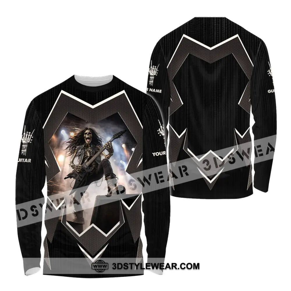 Unisex Shirt - Custom Guitar Shirt - Long Sleeve Shirt / S - T-shirt