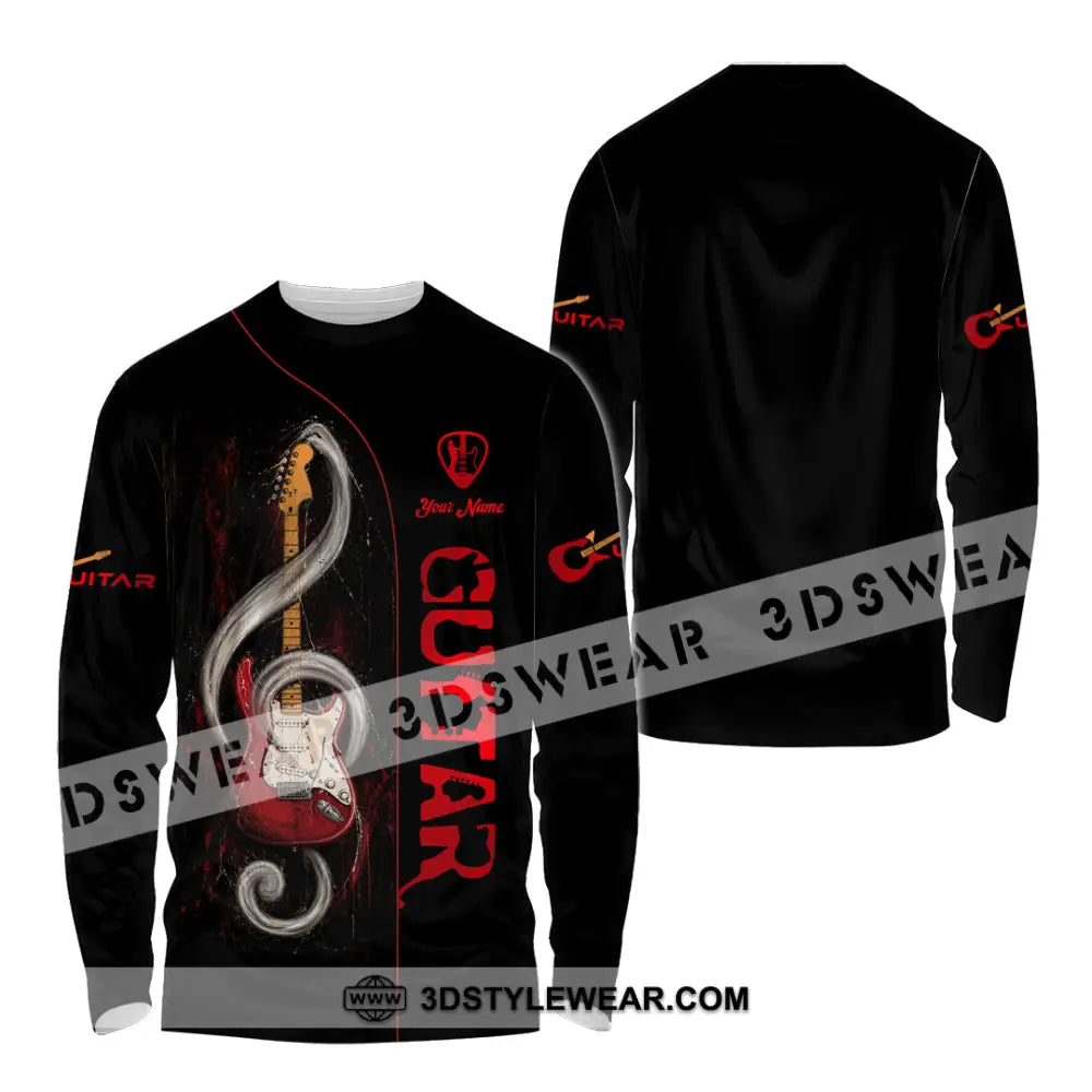 Unisex Shirt - Custom Guitar Shirt - Long Sleeve Shirt / S - T-shirt