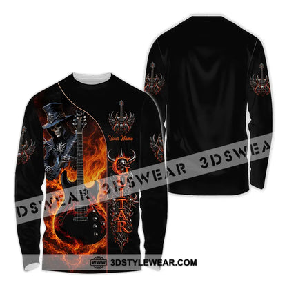 Unisex Shirt - Custom Guitar Shirt - Long Sleeve Shirt / S - T-shirt