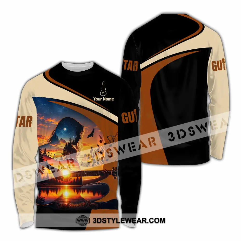 Unisex Shirt - Custom Guitar Shirt - Long Sleeve Shirt / S - T-shirt