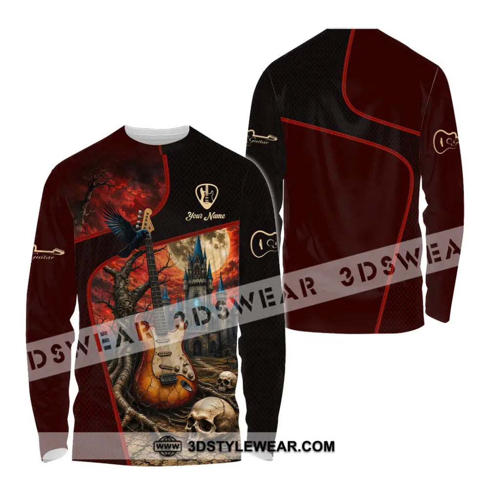 Unisex Shirt - Custom Guitar Shirt - Long Sleeve Shirt / S - T-shirt