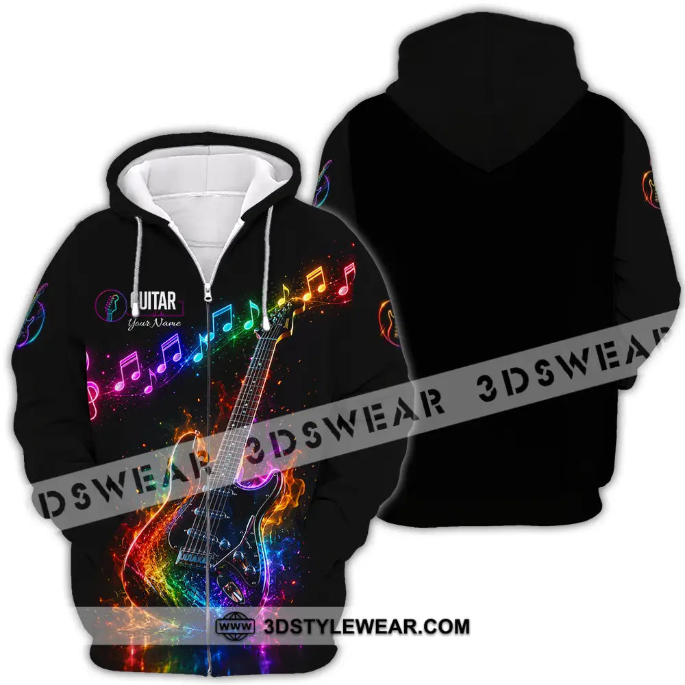 Unisex Shirt - Custom Guitar Shirt - Zipper Hoodie / S - T-shirt