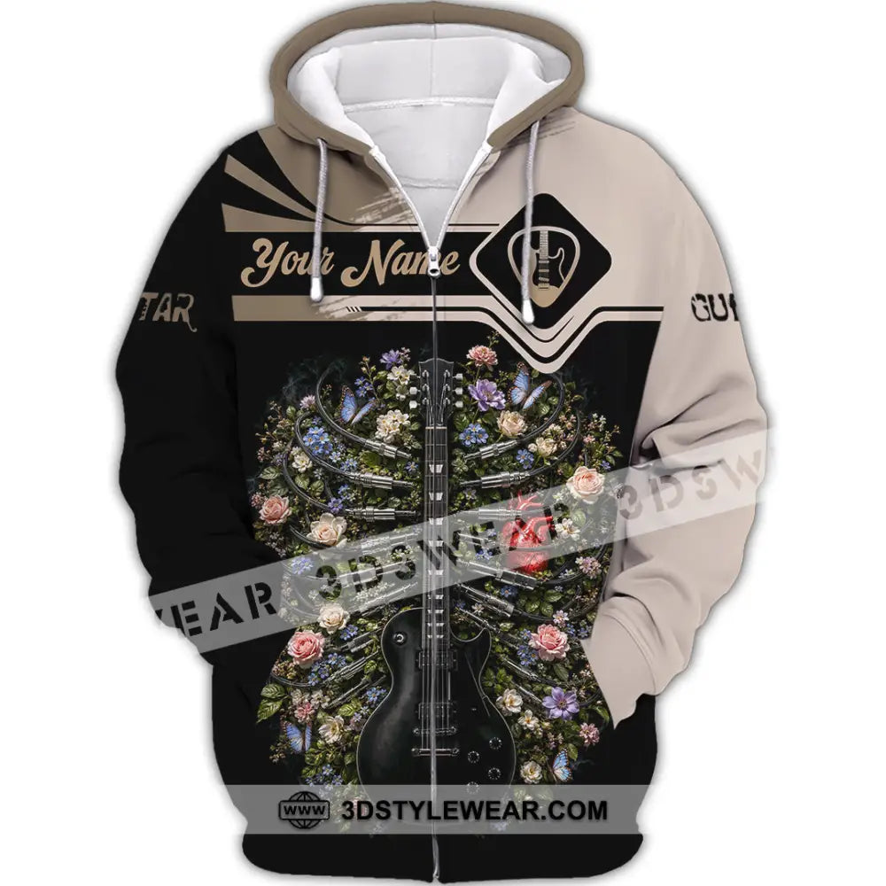 Unisex Shirt - Custom Guitar Shirt - Zipper Hoodie / S - T-shirt