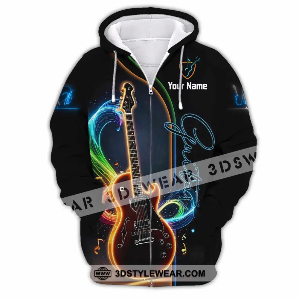 Unisex Shirt - Custom Guitar Shirt - Zipper Hoodie / S - T-shirt