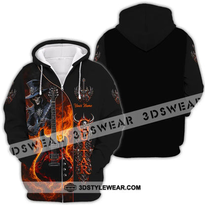 Unisex Shirt - Custom Guitar Shirt - Zipper Hoodie / S - T-shirt