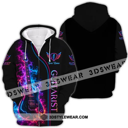 Unisex Shirt - Custom Guitar Shirt - Zipper Hoodie / S - T-shirt