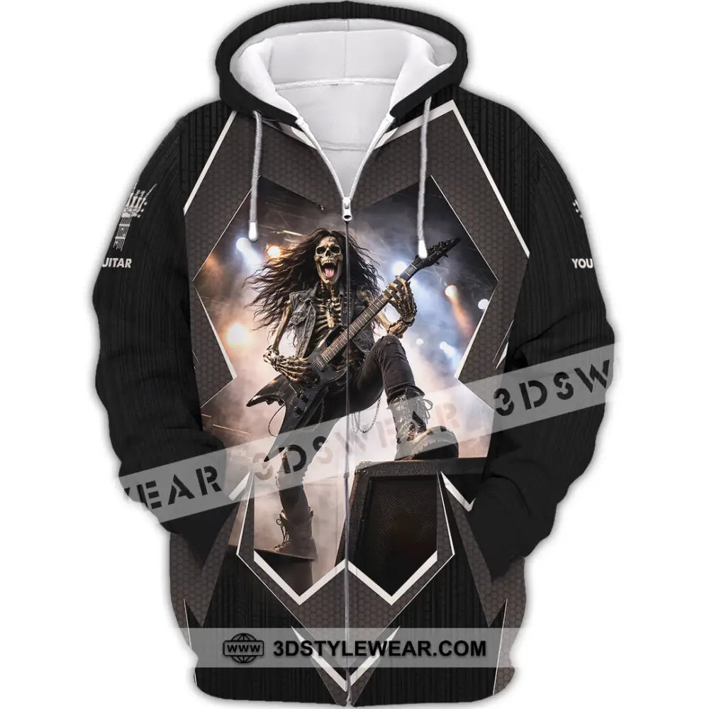 Unisex Shirt - Custom Guitar Shirt - Zipper Hoodie / S - T-shirt