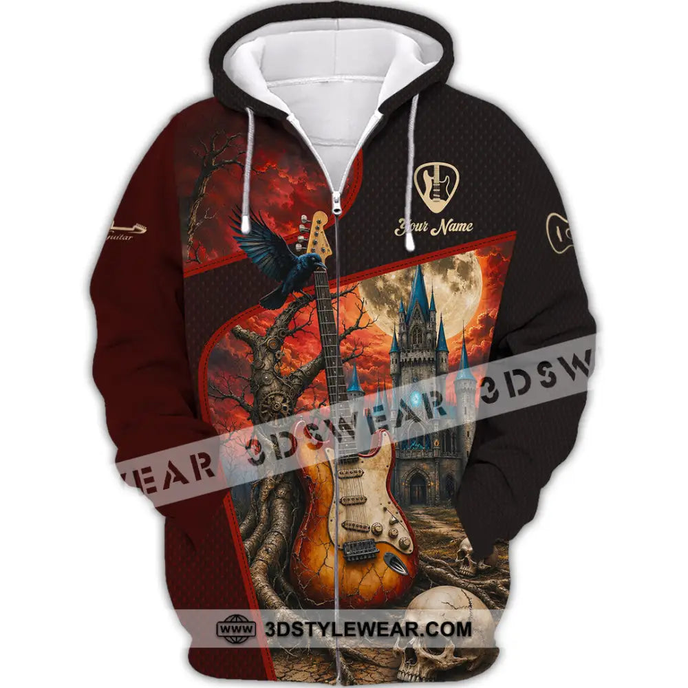Unisex Shirt - Custom Guitar Shirt - Zipper Hoodie / S - T-shirt