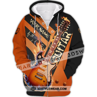 Unisex Shirt - Custom Guitar Shirt - Zipper Hoodie / S - T-shirt