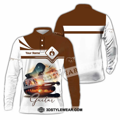 Unisex Shirt - Custom Guitarist Shirt - Long Sleeve Polo / S - T-shirt
