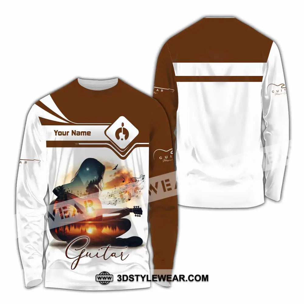Unisex Shirt - Custom Guitarist Shirt - Long Sleeve Shirt / S - T-shirt
