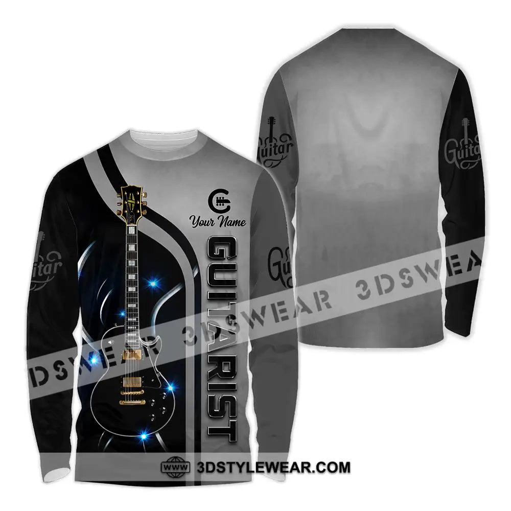 Unisex Shirt - Custom Guitarist Shirt - Long Sleeve Shirt / S - T-shirt