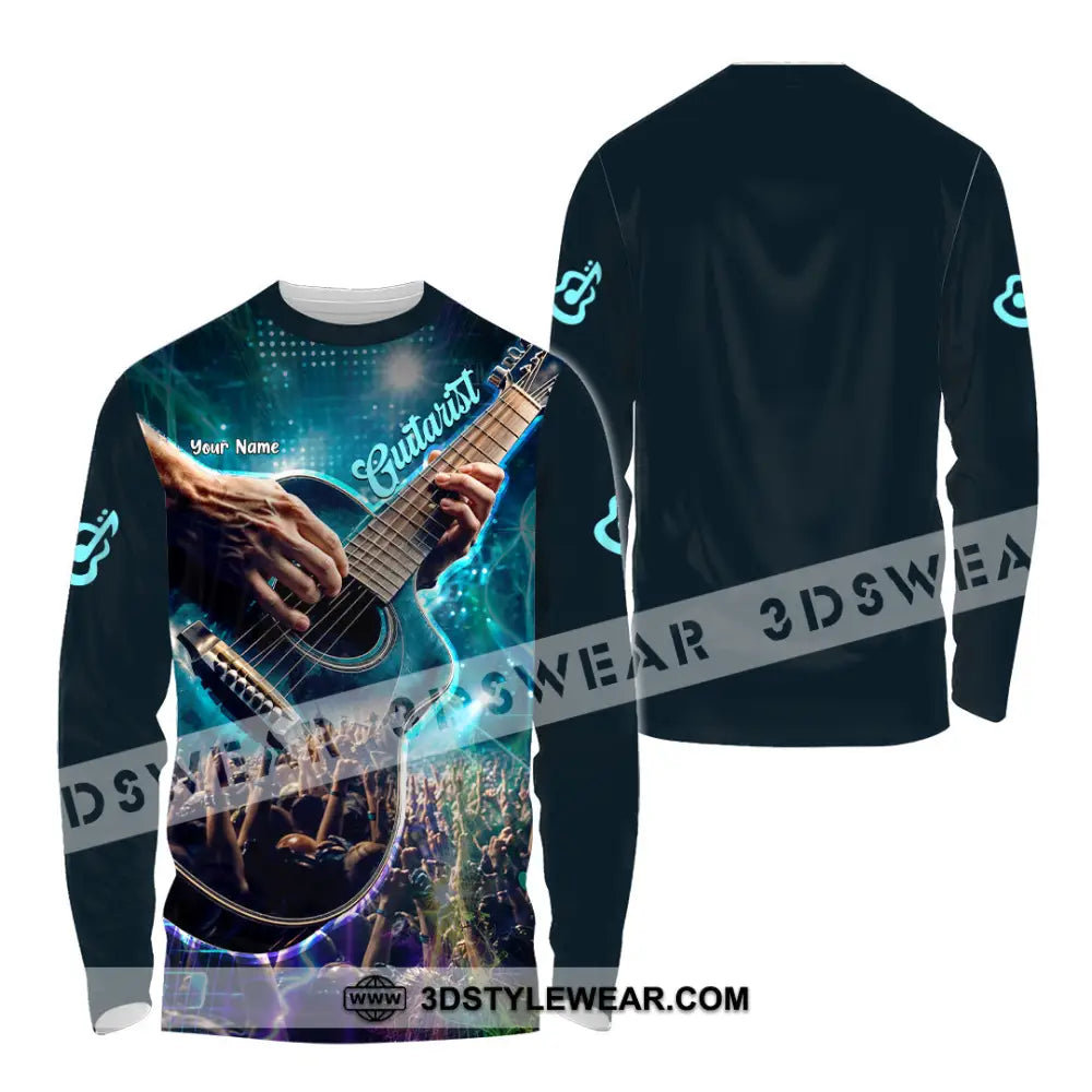 Unisex Shirt - Custom Guitarist Shirt - Long Sleeve Shirt / S - T-shirt