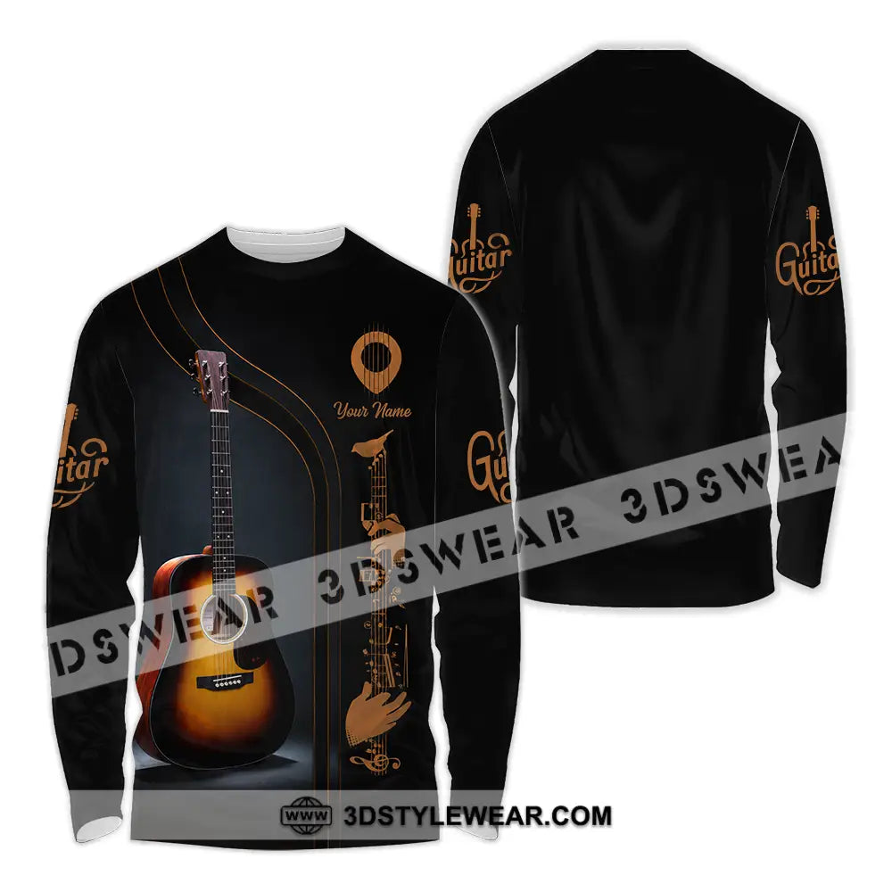 Unisex Shirt - Custom Guitarist Shirt - Long Sleeve Shirt / S - T-shirt
