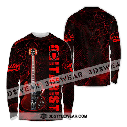 Unisex Shirt - Custom Guitarist Shirt - Long Sleeve Shirt / S - T-shirt