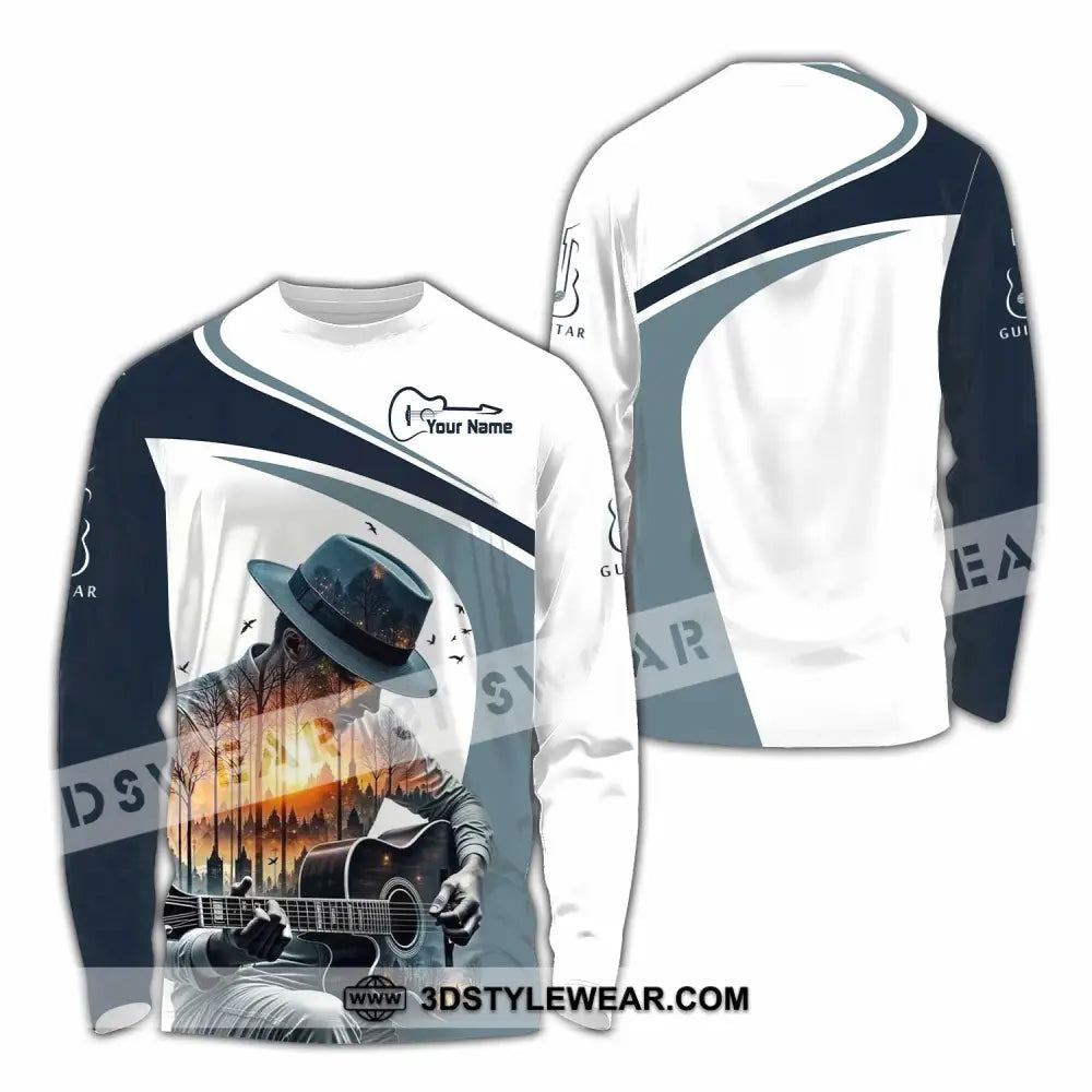 Unisex Shirt - Custom Guitarist Shirt - Long Sleeve Shirt / S - T-shirt
