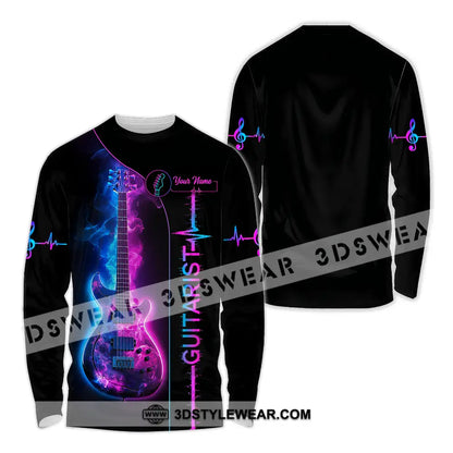 Unisex Shirt - Custom Guitarist Shirt - Long Sleeve Shirt / S - T-shirt