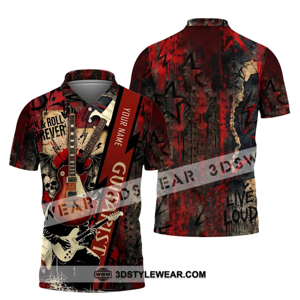 Unisex Shirt - Custom Guitarist Shirt - Polo Shirt / S - T-shirt