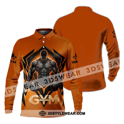 Unisex Shirt - Custom Gym Shirt - Long Sleeve Polo / S - T-shirt