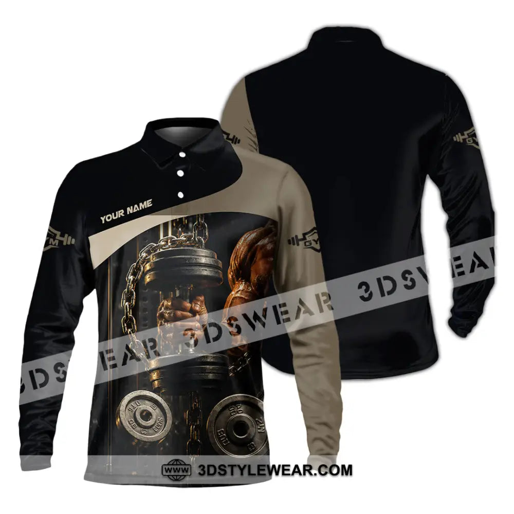Unisex Shirt - Custom Gym Shirt - Long Sleeve Polo / S - T-shirt