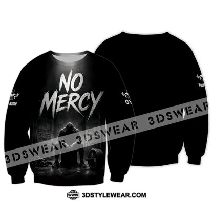 Unisex Shirt - Custom Gym No Mercy Shirt - Long Sleeve / S - T-shirt