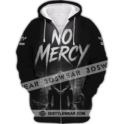Unisex Shirt - Custom Gym No Mercy Shirt - Zipper Hoodie / S - T-shirt